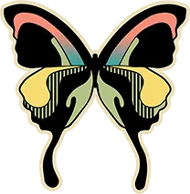 Psychedelic Butterfly Illustration